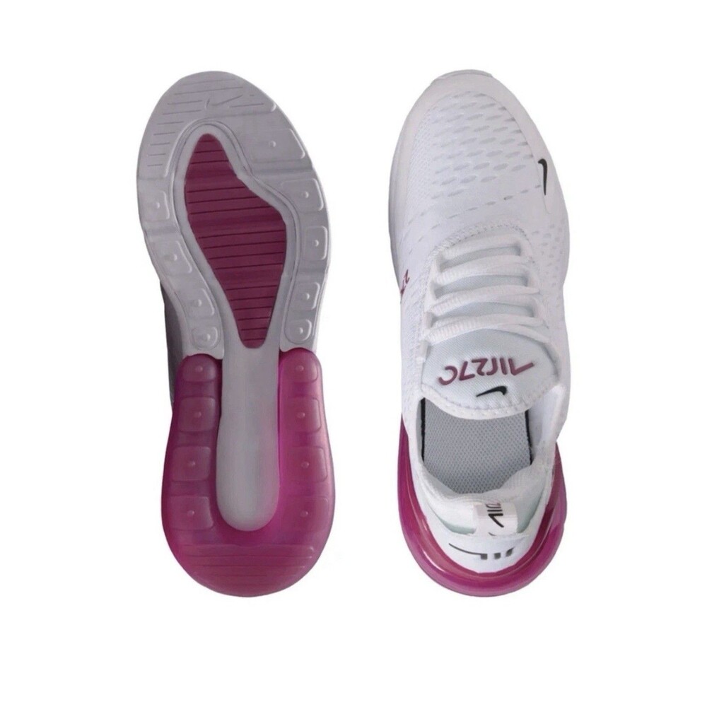 Big Kids Sz 4.5Y Nike Air Max 270 Casual Shoes White/Black/Sweet Beet 943345 124 - Picture 5 of 5